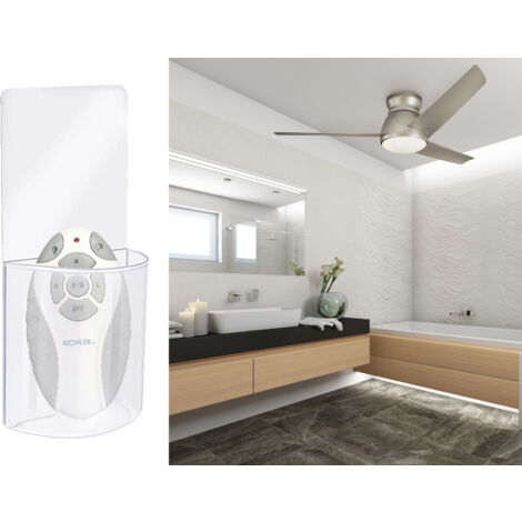 Deckenventilator Silber mit Licht, Outdoor geeignet IP44, Ø 152cm