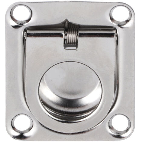 Deckhebering, Bootsluken-Zugringgriffe, Edelstahl 304, hohe Härte für Yachten, 44 x 38 mm, 1,7 x 1,5 Zoll.