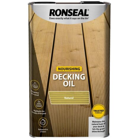 Decking Oil Natural Clear 5 Litre RSLDOCL5L