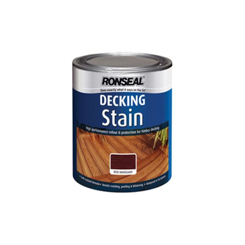 Ronseal Decking Stain Rich Mahogany 2 5 Litre Dsrm25l