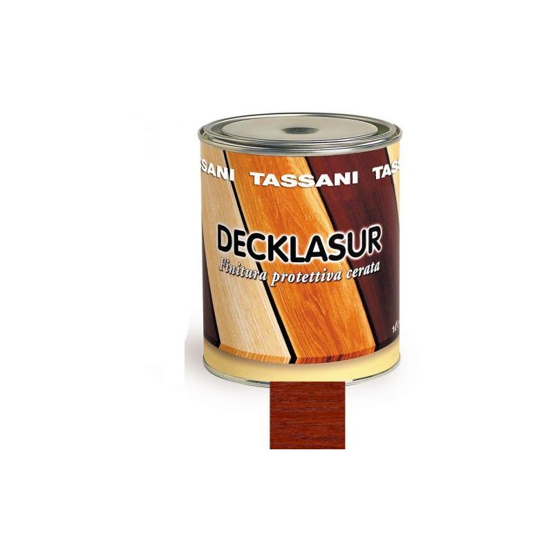 Tassani - decklasur finitura protettiva per legno cerata LT.2,5 Mogano