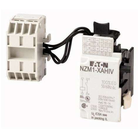Déclencheur à émission de tension 208-240VAC/DC +1N/O EATON NZM1-XAHIV208-250AC/DC