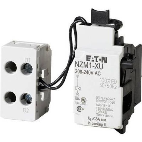 Déclencheur à minimum de tension avec bornier NZM1-XU208-240AC