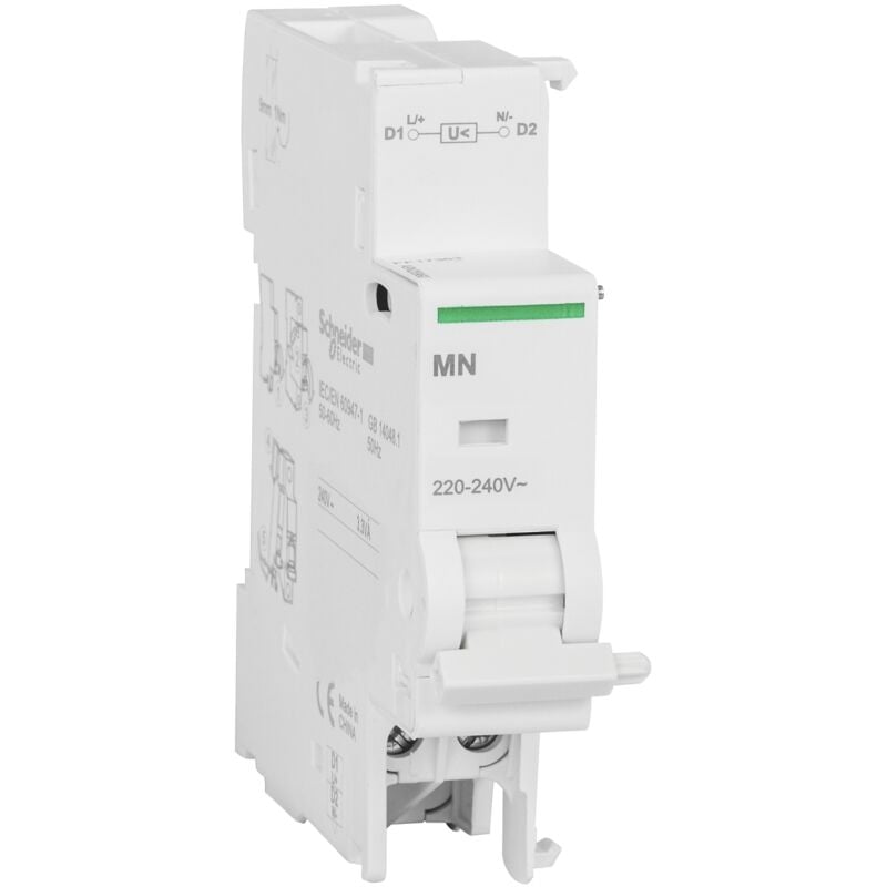 Schneider Electric - Déclencheur à minimum de tension mn 230VCA 3A 415VCA - 6A 240VCA - A9N26960