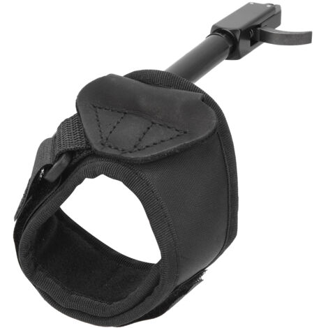 Déclencheur de Calibre TP410 pour Tir à l'Arc en Extérieur, Sangle Poignet et Gâchette pour Chasse et Tir à la Compound, Flèches et Force - Noir