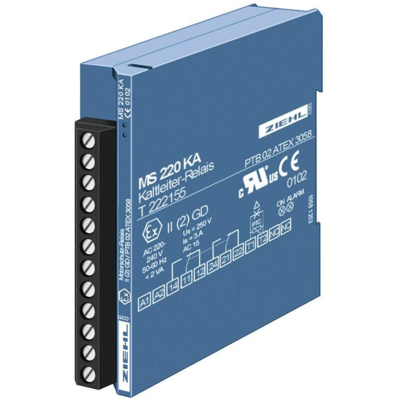 Ziehl - Appareil de déclenchement ms 220 ka Nombre de sorties relais: 1