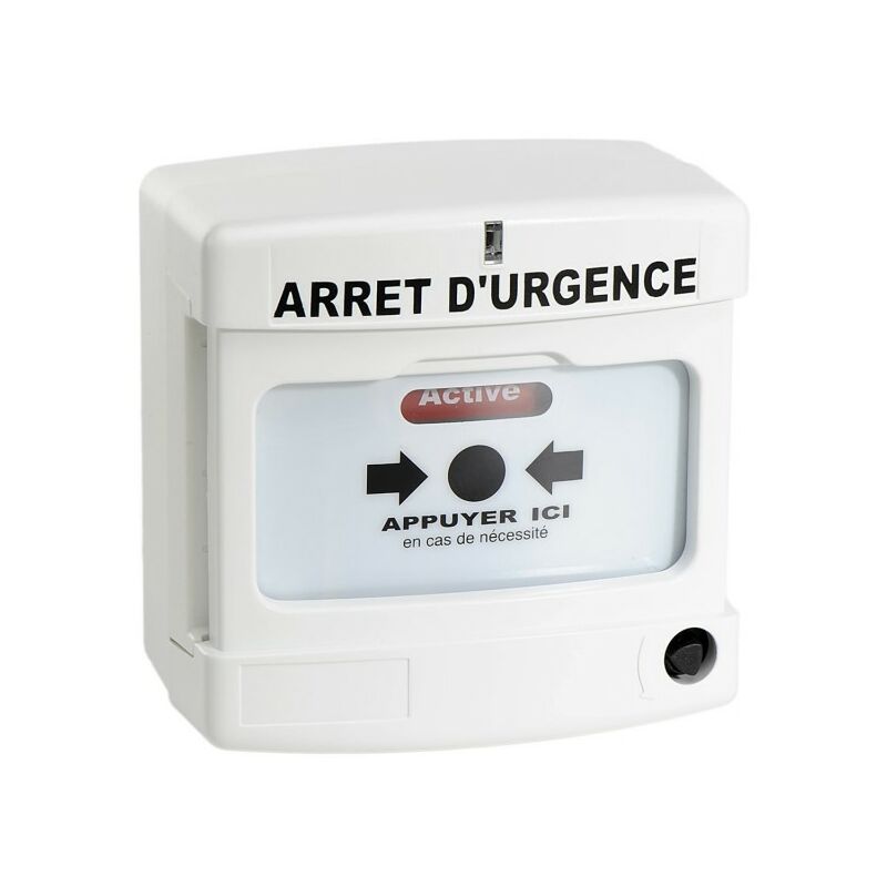 Axendis - Déclencheur manuel blanc nf - simple contact