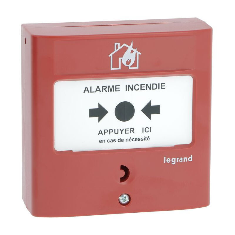 Legrand - Déclencheur manuel pour équipement d'alarme de Type 4 Radio (140571)
