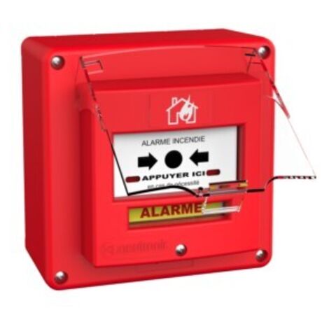 Déclencheur manuel radio étanche avec capot – NEUTRONIC 5713R1C-RF3