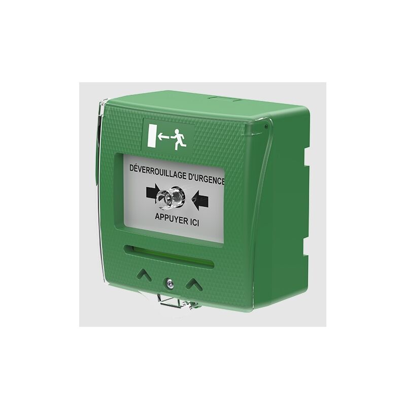 Sewosy - Declencheur manuel vert 2 contacts Langue Française