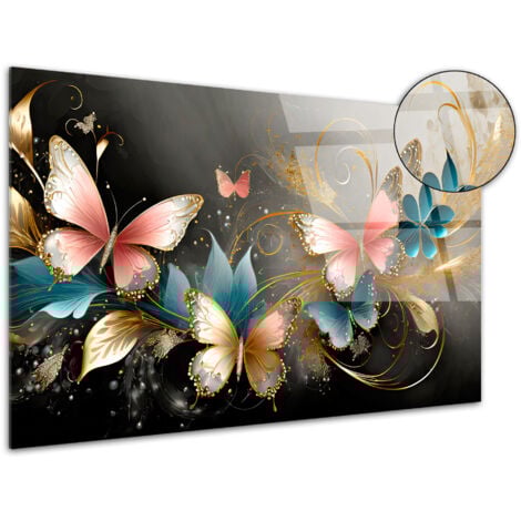 DECLINA, Tableau plexiglas déco Les papillons A