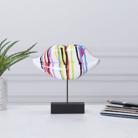 Deco A Poser Bouche Multicolore H20cm