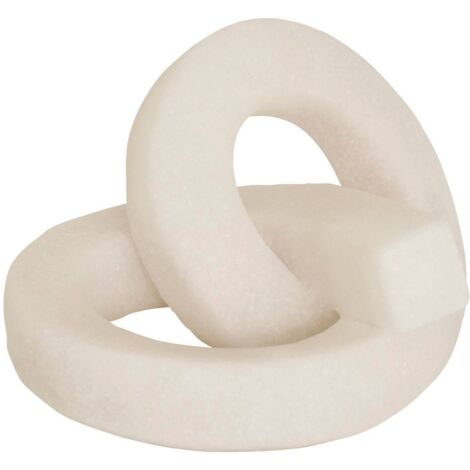Déco à poser Louan blanc 20,5x17cm - Atmosphera créateur d'intérieur