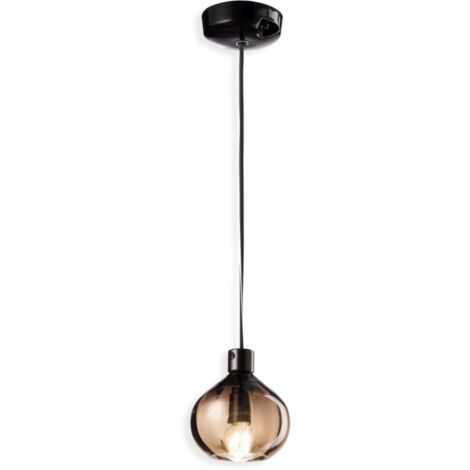 DECO' AFOXE C2642, Glas Pendelleuchte, Ferroluce