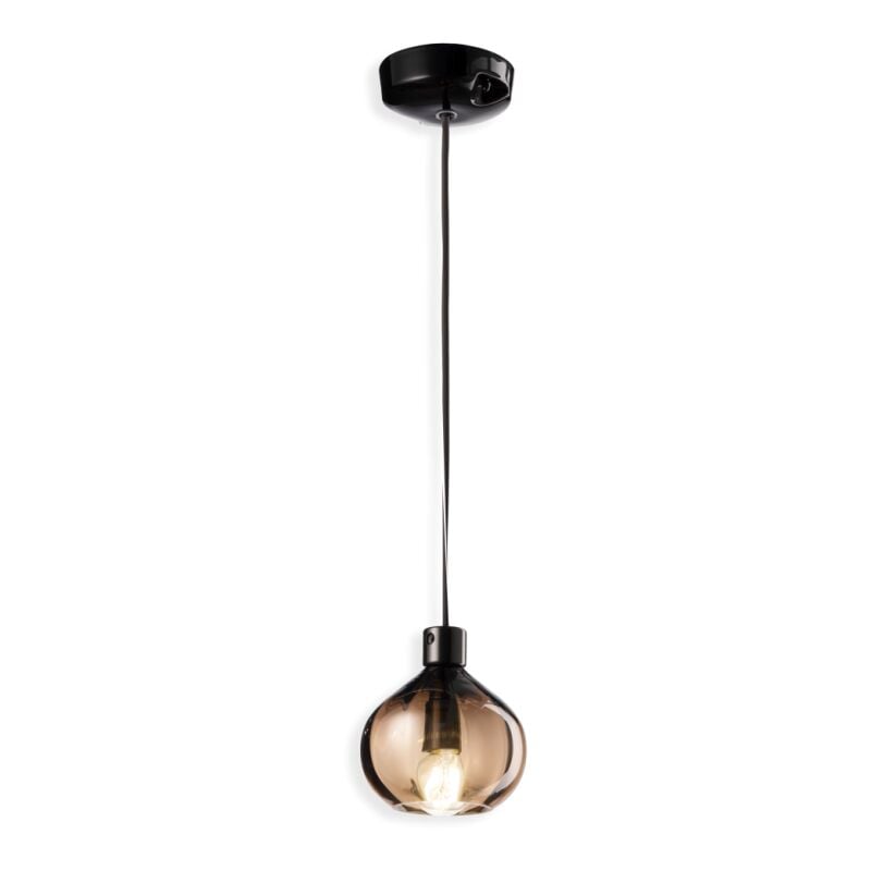DECO' AFOXE C2642, Lampe de suspension en verre, Ferroluce