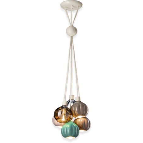 DECO' AFOXE C2659, Pendelleuchte in Keramik und Glas, Ferroluce