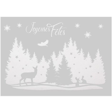 Deco de cristal de brillo de paisaje 29 X 40 cm - Feeric lights & christmas