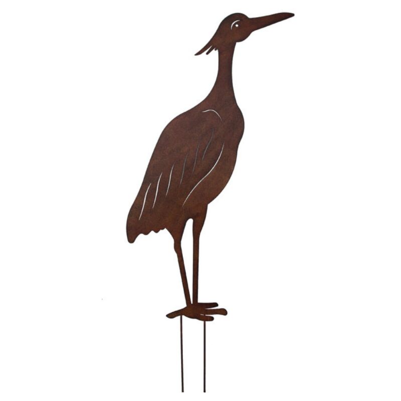 Fleur - Déco de jardin Héron 90cm en métal