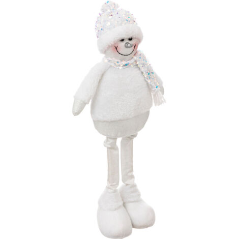 Déco de Noël Bonhomme de neige en Habit pailleté et irisé H 51 cm - Feeric Christmas