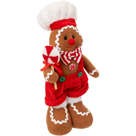 Déco de Noël Bonhomme Pain d'épice H 36 cm - Feeric Christmas