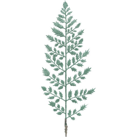 Déco de Noël Branche Verte pailletée H 35 cm - Feeric Christmas