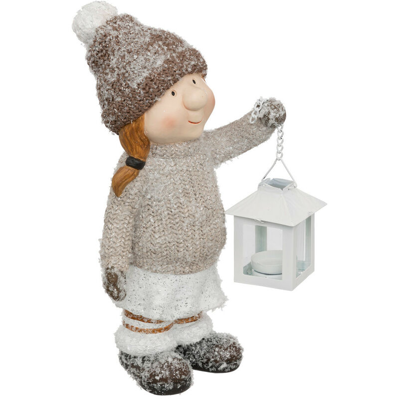 Déco de Noël Enfant en résine avec Lanterne h 25 cm - Feeric Christmas