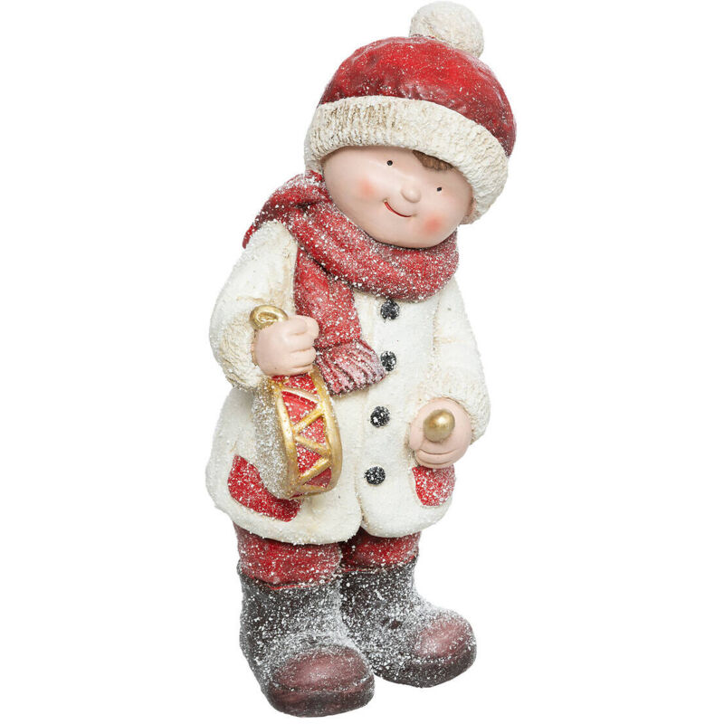 Figurine de Noël, garçon avec tambour, 20 x 42 cm
