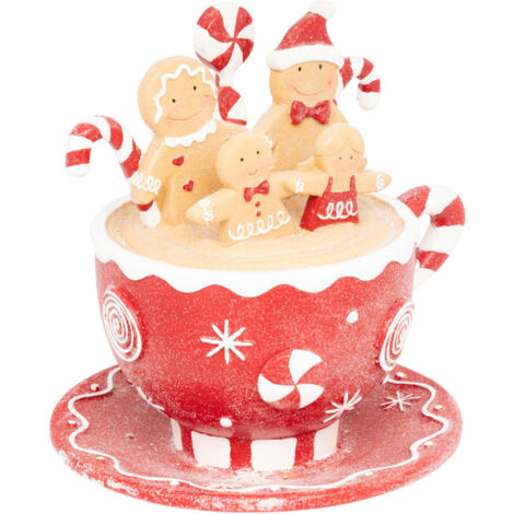 Déco de Noël Tasse déco Pain d'épice H 20.4 cm - Feeric Christmas