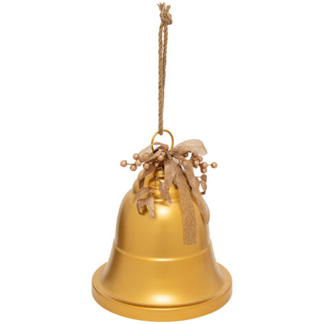 Déco de Noël XL Cloche en métal doré D 32 cm - Feeric Christmas