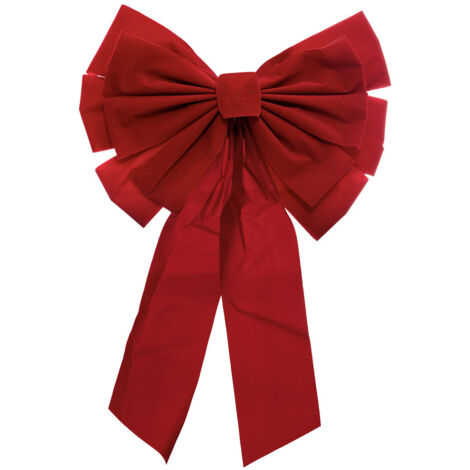 Déco de Noël XL Noeud velours Rouge 40 x 60 cm - Feeric Christmas