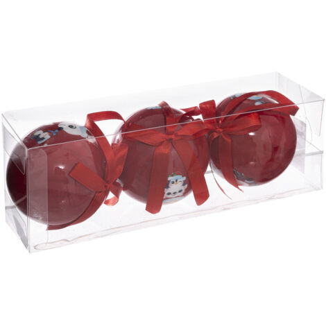 Déco de Sapin Kit 3 Boules de Noël  "Mon Premier Noël" D 7.5 cm - Feeric Christmas
