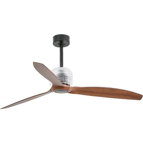 Ventilador de Techo LED 58W Ø132 cm Madera Natural Niquel / Haya