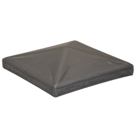 Deco Fer Forge – Couvre poteau chapeau carré 104mm – Acier brut à souder – Étanchéité pour tubes carrés 100x100mm – Finition personnalisable