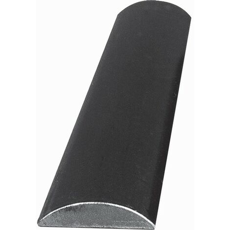 Deco Fer Forge – Main courante pleine lisse bombée 3m – Fer forgé à souder – Épaisseur 8mm, largeur 30mm – Pour garde-corps intérieur/extérieur