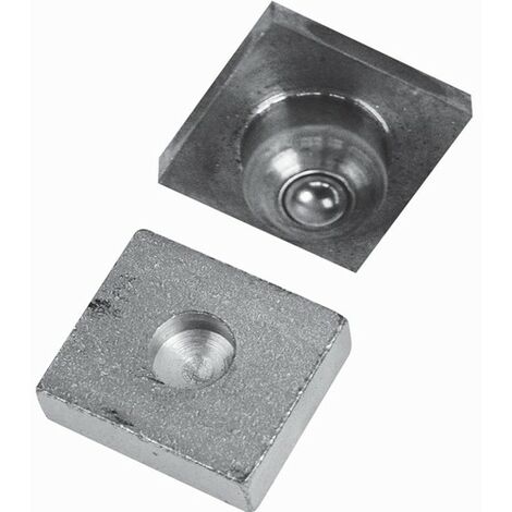 Deco Fer Forge – Pivot pour tube 30mm – Acier – Charge maximale 300 kg – À sceller dans le sol – Compatible tubes carrés 30x30mm