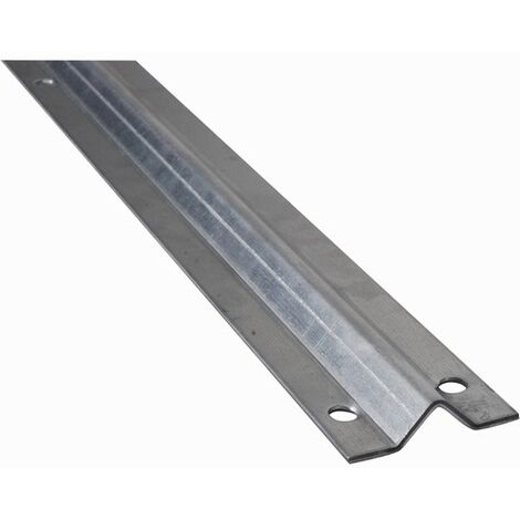 Deco Fer Forge – Rail pour portail coulissant à visser au sol – Longueur 3000mm – Largeur 55mm – Épaisseur 3mm – Acier zingué – Compatible roues gorge en V