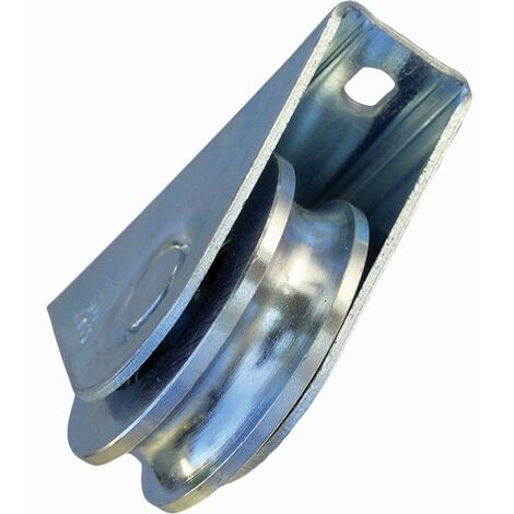 Deco Fer Forge – Roue de portail coulissant 60mm – Gorge ronde 16mm – Charge max 150kg – Acier pour pose extérieure – Compatible rail 19192/19197