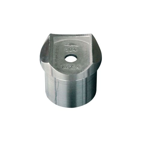 Deco Fer Forge – Support main courante à fleur de poteau Ø42,4mm – Hauteur 36,5mm – Inox 304 – Pour intérieur et extérieur – Fixation à vis