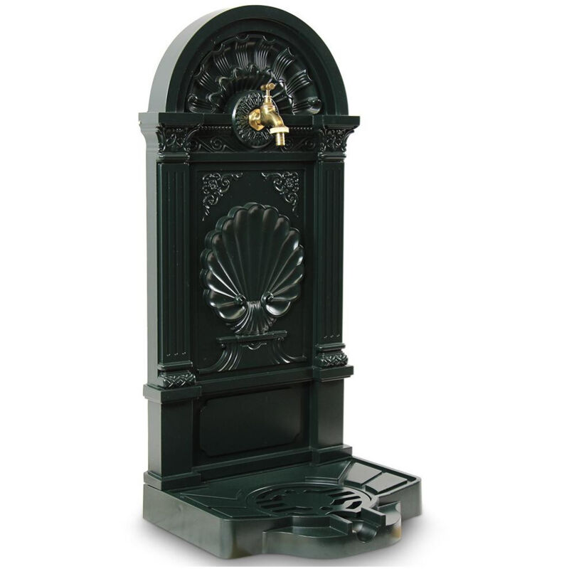 Decoration D ’ Autrefois - Fontaine de Jardin Aluminium Vert 39x33x82.5cm - Vert