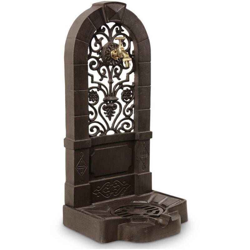 Fontaine de jardin fonte - Fonte - Marron - Décoration d'Autrefois