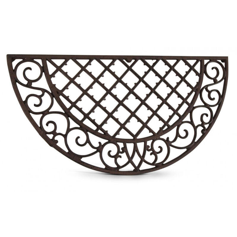 Paillasson demi-lune fonte - Fonte - Marron - Décoration d'Autrefois