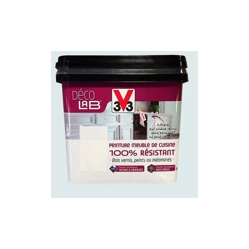 V33 - Déco lab Peinture Meuble de cuisine 100% Résistant Galet 0,75 l