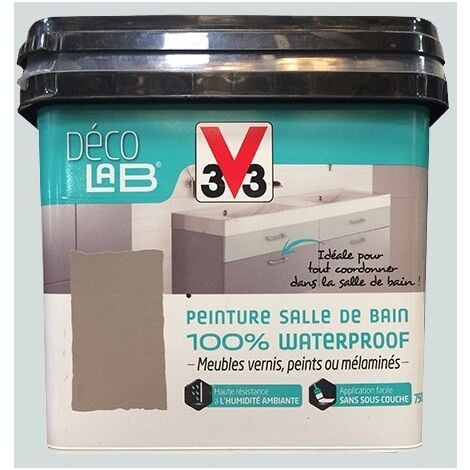 Déco LAB Peinture Salle de bain 100% Waterproof V33 Manganèse 0,75 L