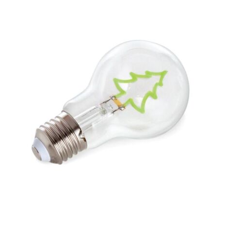 Deco lampadina - lampadina decorativa - filamento verde a forma di albero di Natale - 220-240 v