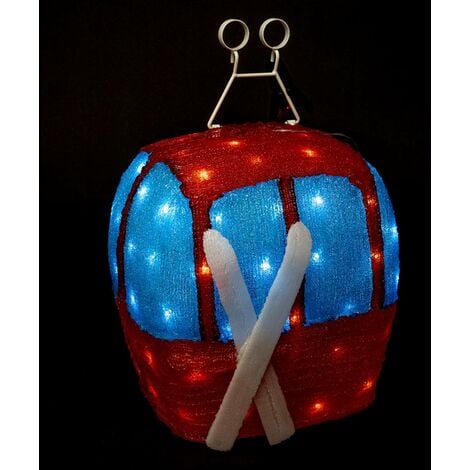 FÉÉRIC LIGHTS AND CHRISTMAS Forme acrylique cabine lumineuse 80 LED H.36,5cm - Feeric lights & christmas