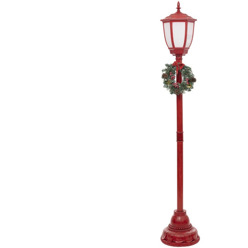 Déco lumineuse intérieur Lampadaire Rouge 1 Lanterne 74 led - Feeric Christmas