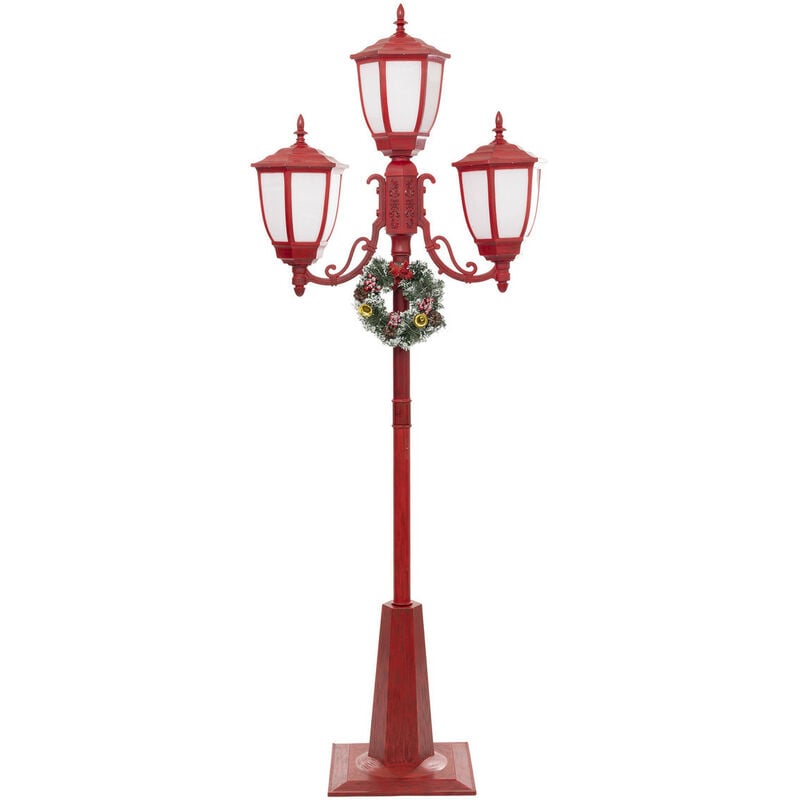 Déco lumineuse intérieur Lampadaire Rouge 3 Lanternes 158 led - Feeric Christmas