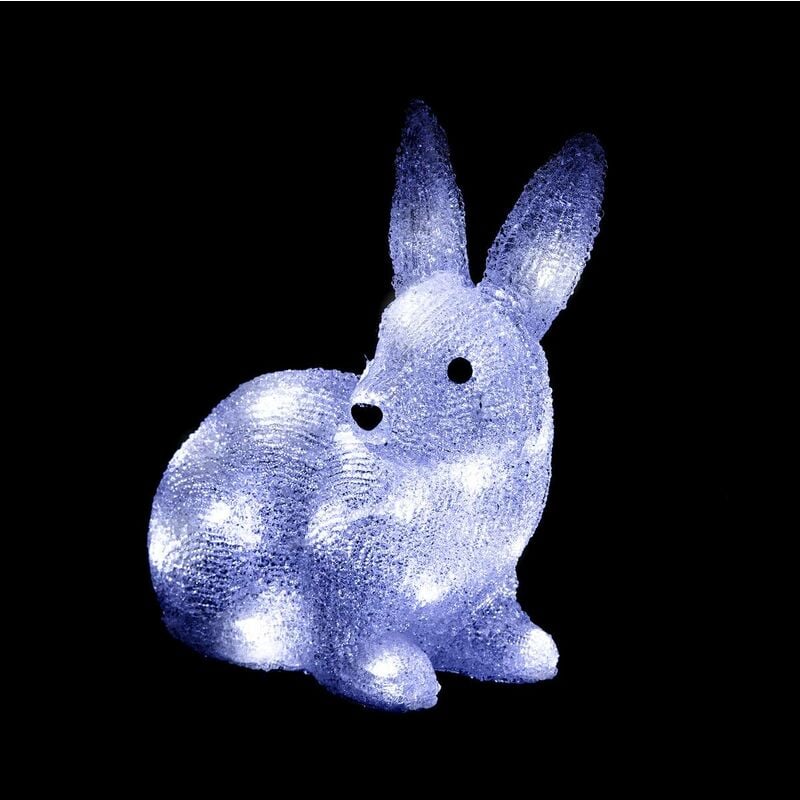 Lapin lumineux extérieur H24cm 30 led + transfo - Feeric lights & christmas