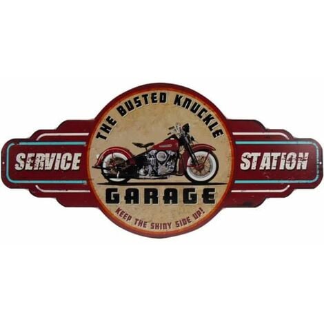 Déco métallique Garage 60 cm
