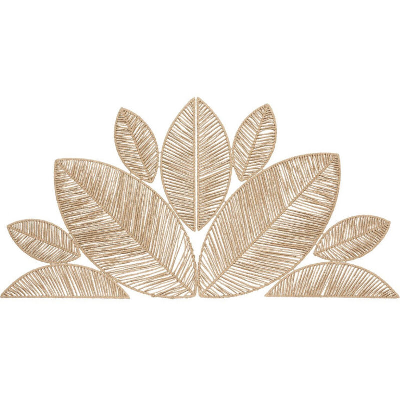Déco murale feuilles 160 cm en corde – Style bohème chic – Motifs naturels pour intérieur contemporain – Atmosphera